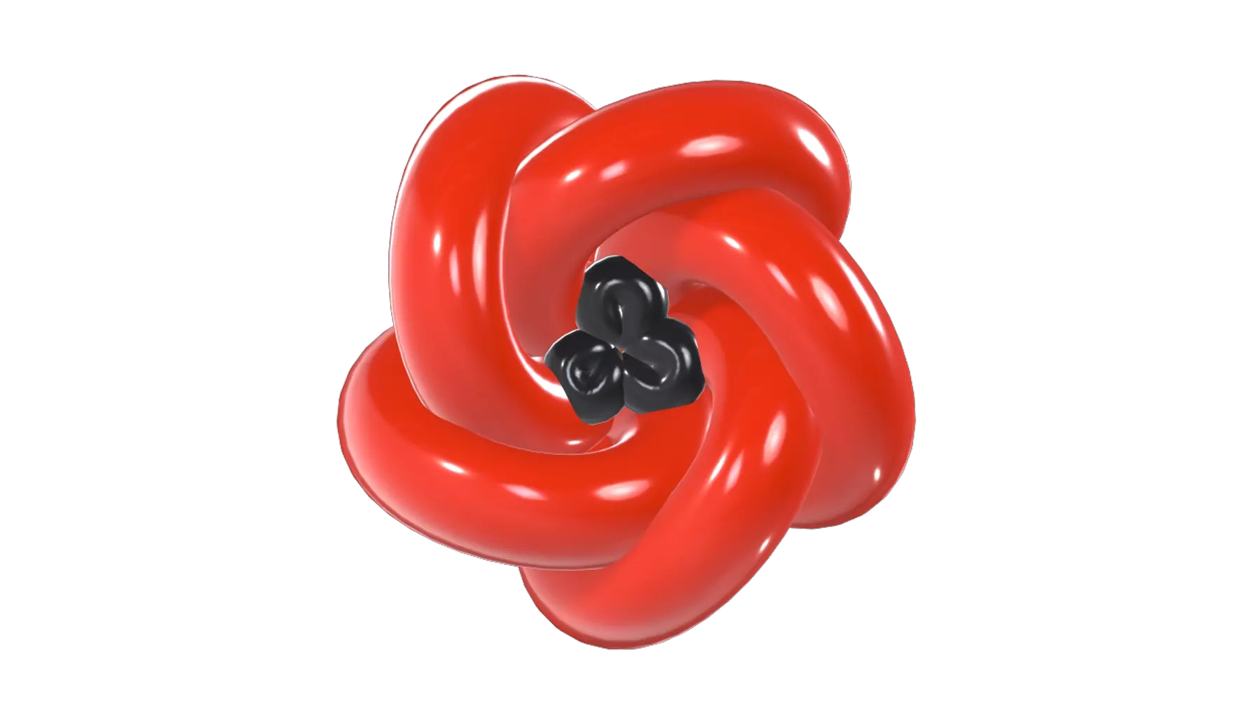 Poppy Plant Balloon 3D Graphic