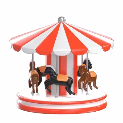 Carousel Horse 3D Graphic