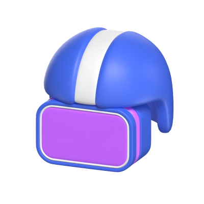 VR Helmet 3D Icon Model 3D Graphic