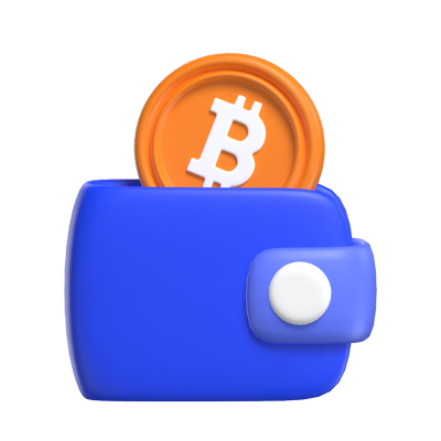 3D Crypto Wallet Secure Digital Assets 3D Graphic