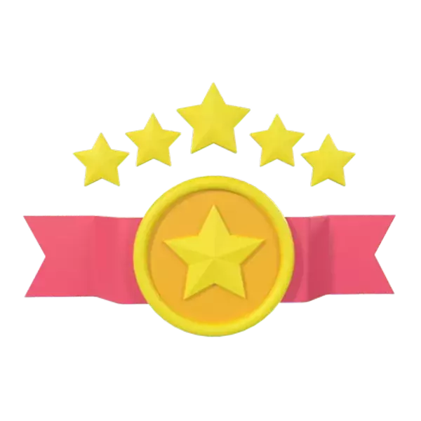 Star Medal 3D Graphic