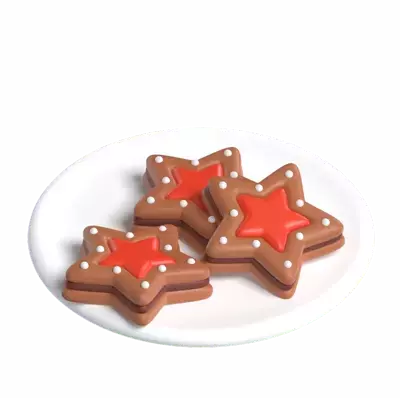 Star Cookies 3D Graphic