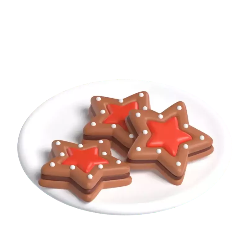 Galletas estrella 3D Graphic