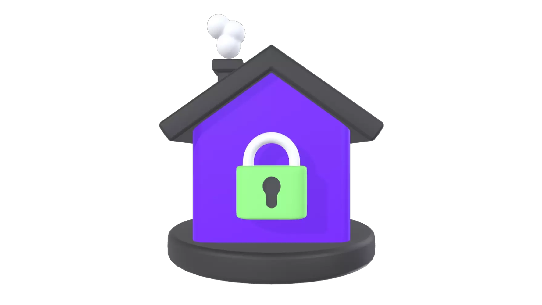 Home Security 3D Graphic