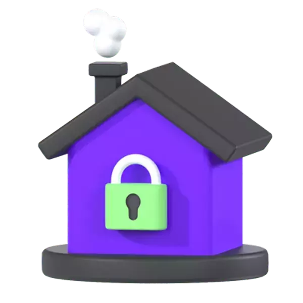 Home Security 3D Graphic