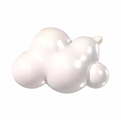 Cloud Balloon 3D Graphic