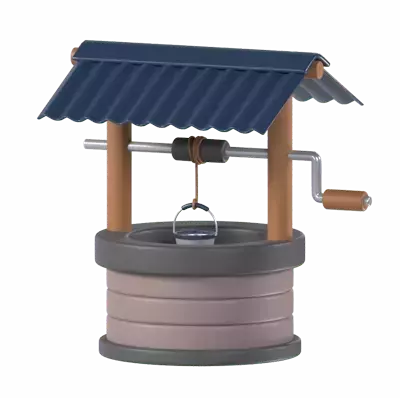 Water Well 3D Graphic