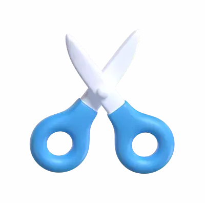 3D Scissors Model For Trimming And Cutting 3D Graphic