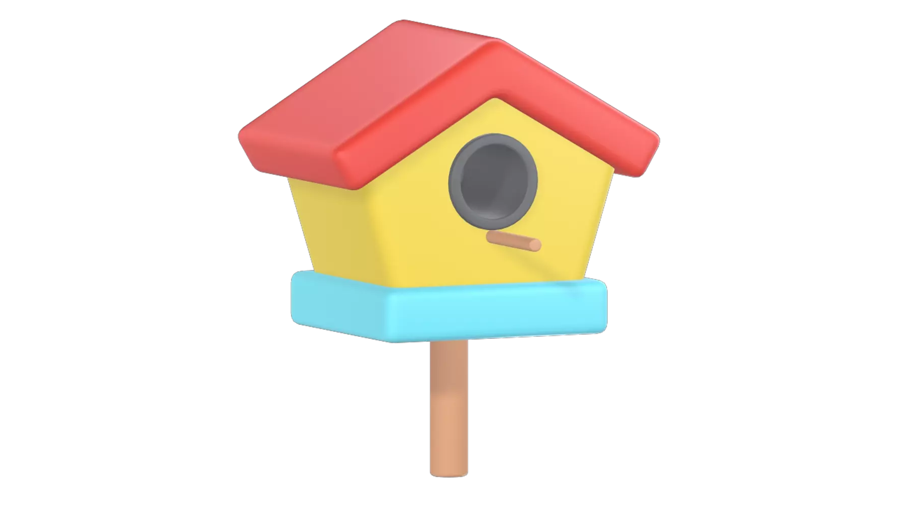 Bird House 3D Graphic