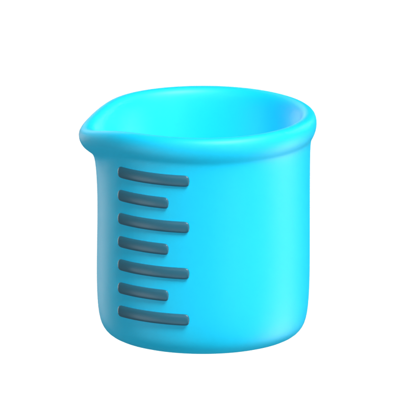 Beaker 3D Icon Model For Science