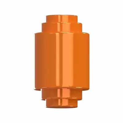 Stacked Cylinder Plug  3D Graphic