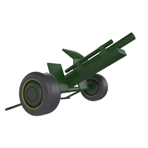 Artillery Gun 3D Graphic