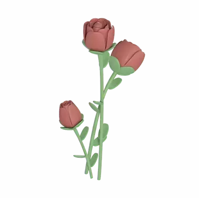 Rose 3D Graphic