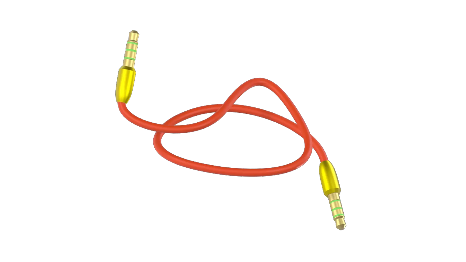 Audio Cable 3D Graphic