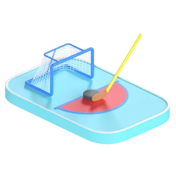 Ice Hockey 3D Graphic