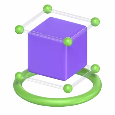 3D Cube Rotation 3D Graphic