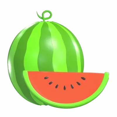 Watermelon 3D Graphic