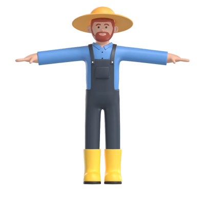 Farmer 3D Graphic