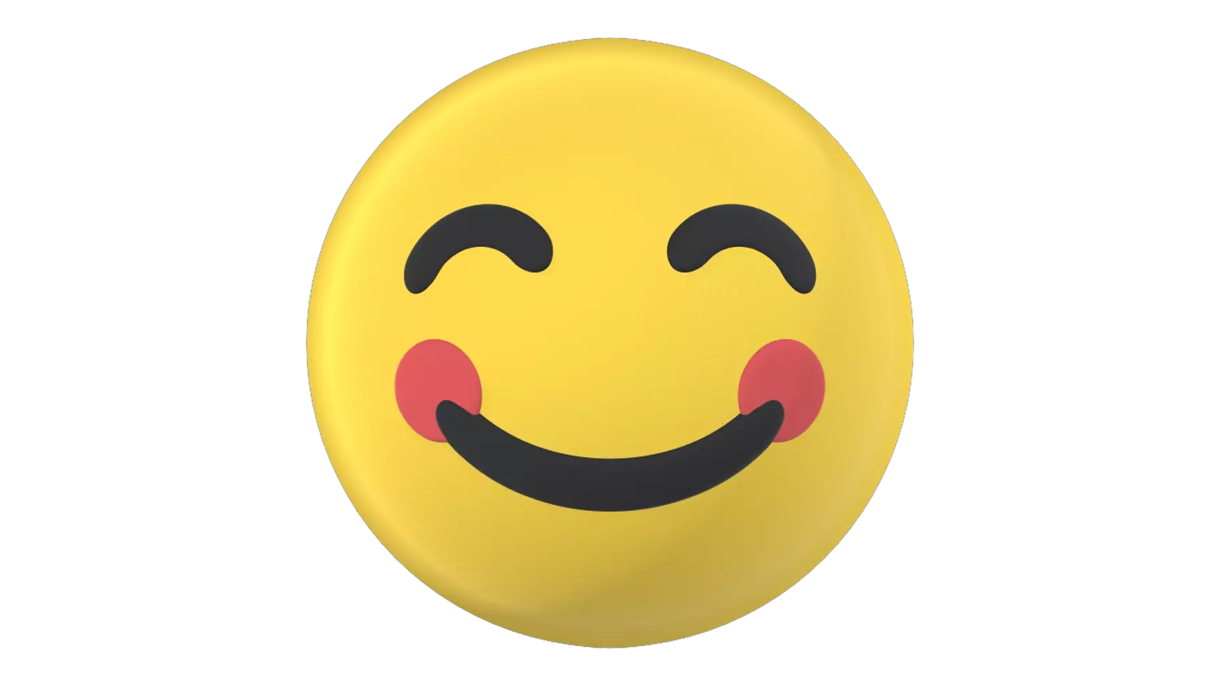 Smiling Face 3D Graphic
