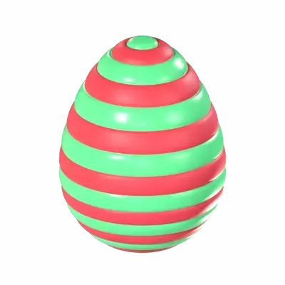 Easter Egg 3D Graphic