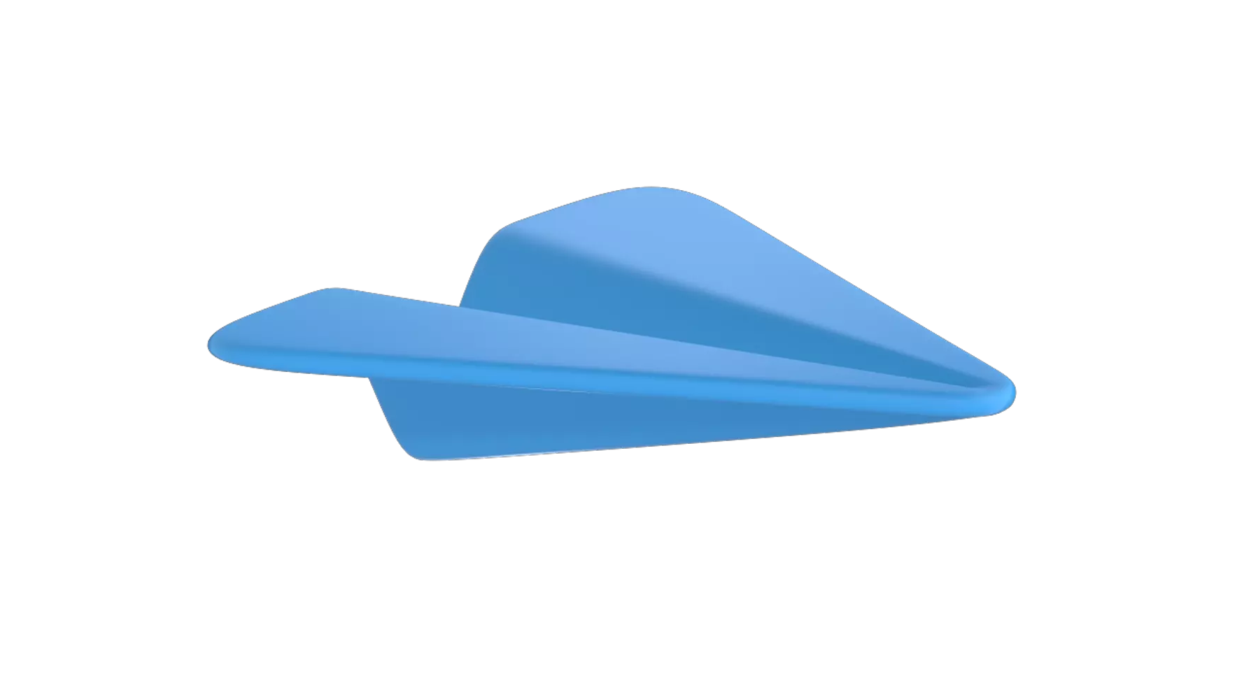 Paper Airplane 3D Graphic