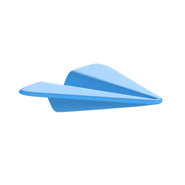 Paper Airplane 3D Graphic