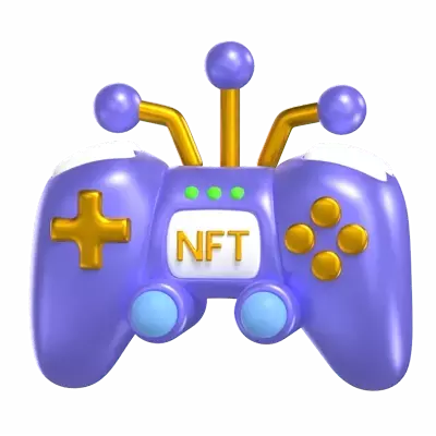 NFT Gaming Controller 3D Graphic