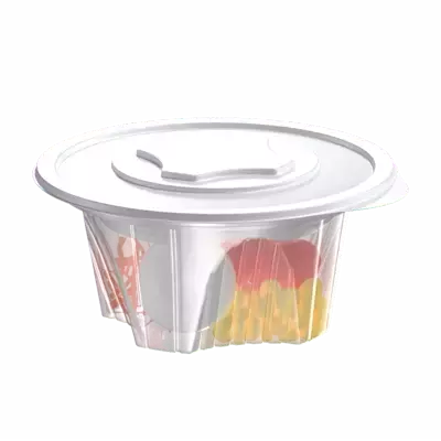 3D Salad Food Container 3D Graphic
