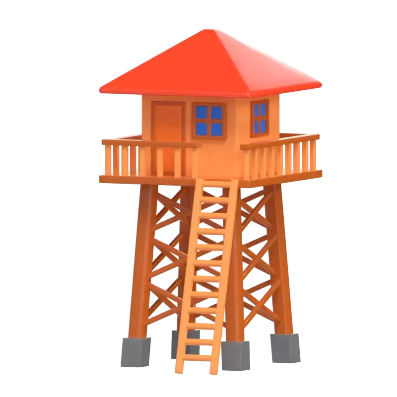 Observation Tower 3D Graphic