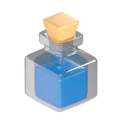 Potion Bottle 3D Graphic