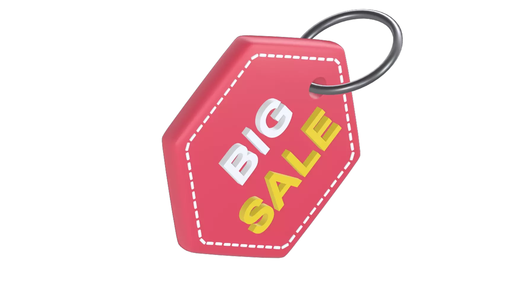 Big Sale Tag 3D Graphic
