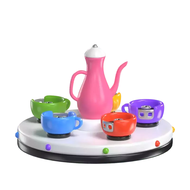 Teacup Ride 3D Graphic