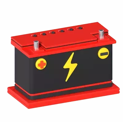 Car Battery 3D Graphic