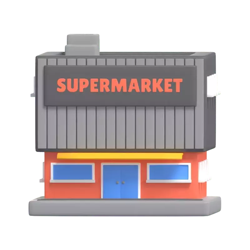 Supermarket 3D Graphic