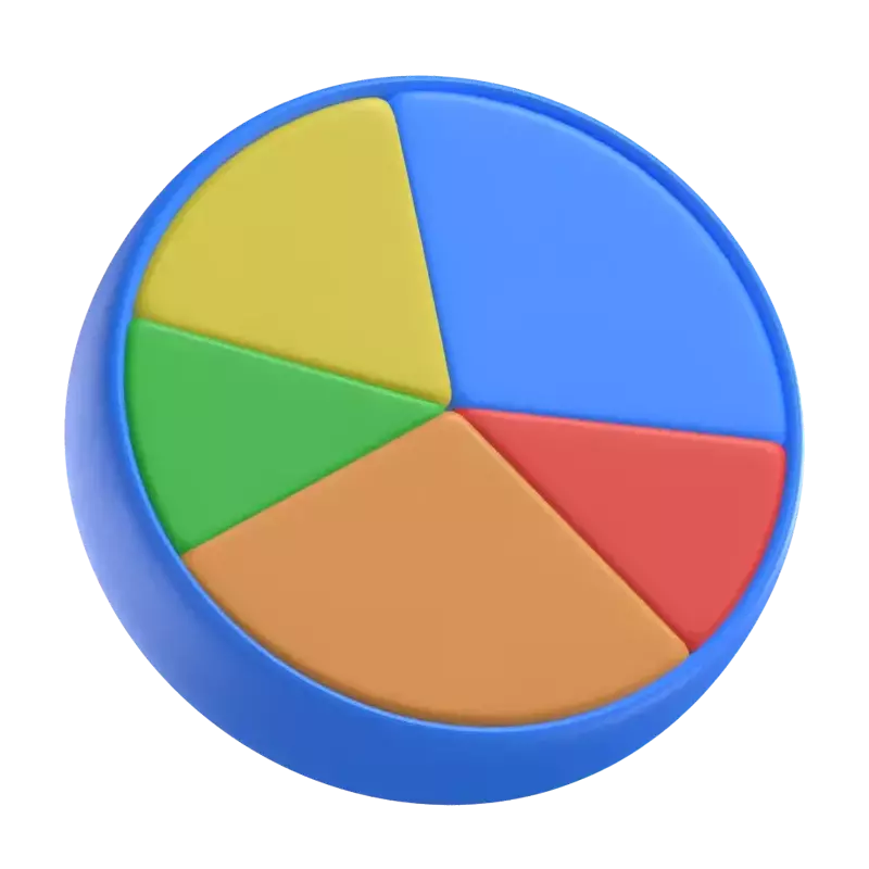 Diagrama circular 3D Graphic