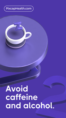 Avoid Caffeine And Alcohol To Help You Sleep Better With Coffee Table And Coffee Cup 3D Template