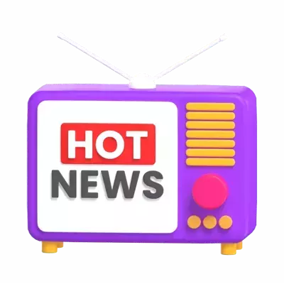 Hot News 3D Graphic