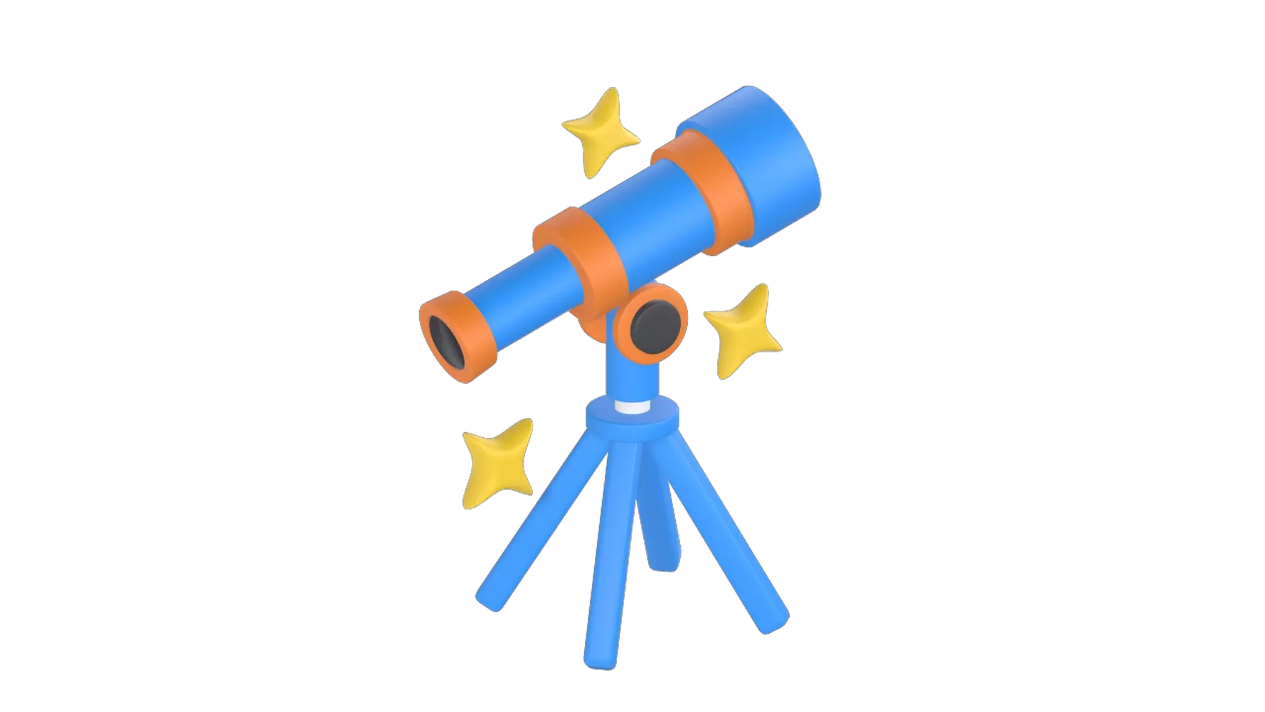 Telescope 3D Graphic