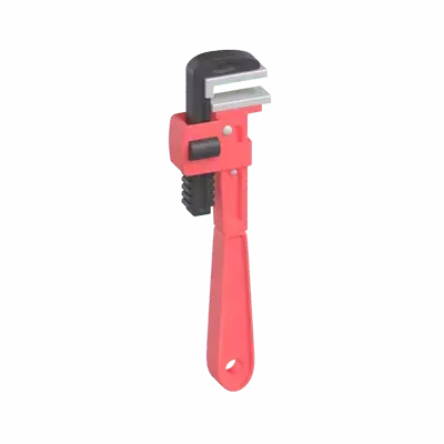 Pipe Wrench 3D Graphic