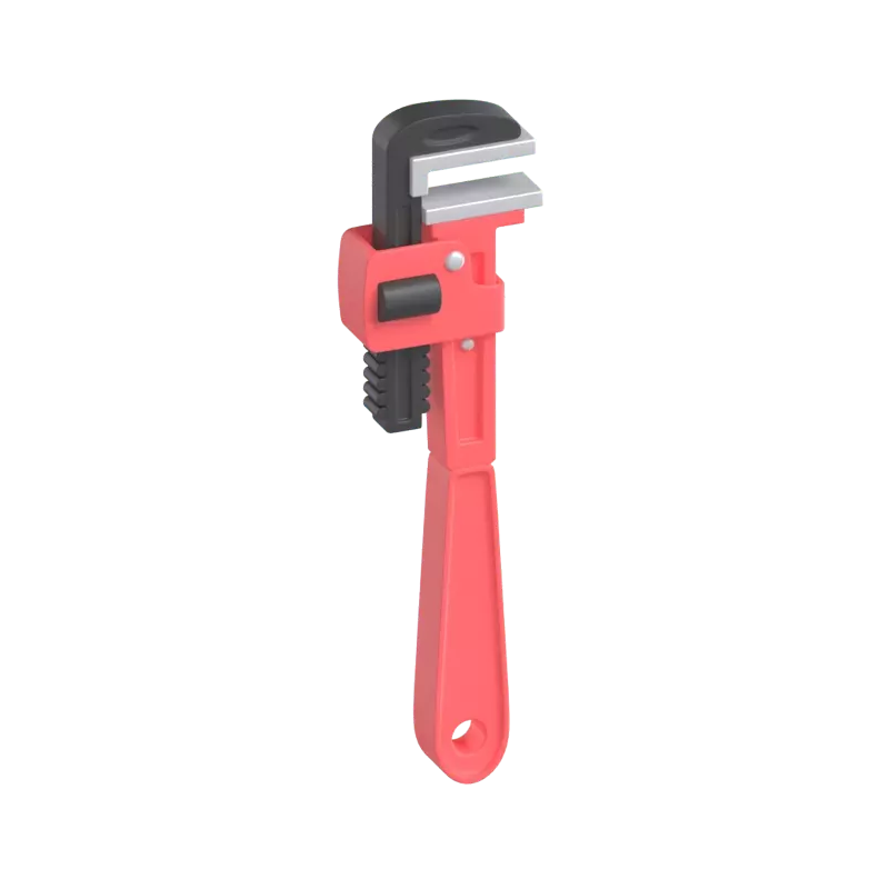 Pipe Wrench 3D Graphic