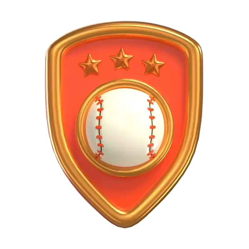 Baseball-Emblem 3D Graphic