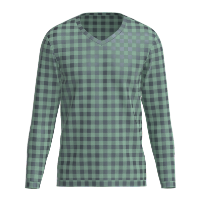 Checkered Sweat Shirt Men 3D Mockup 3D Graphic
