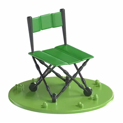 Folding Chair 3D Graphic