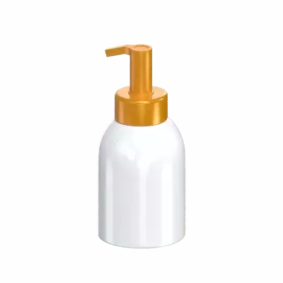 3D Small Liquid Pump Bottle Model Soft Edges 3D Graphic