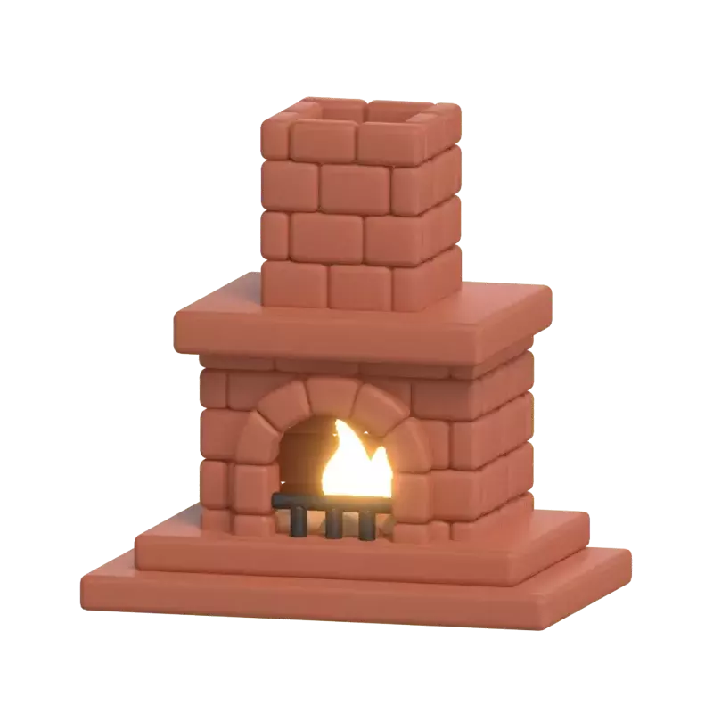 Fireplace 3D Graphic