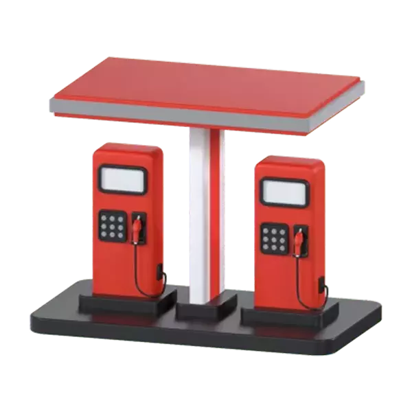 Tankstelle 3D Graphic