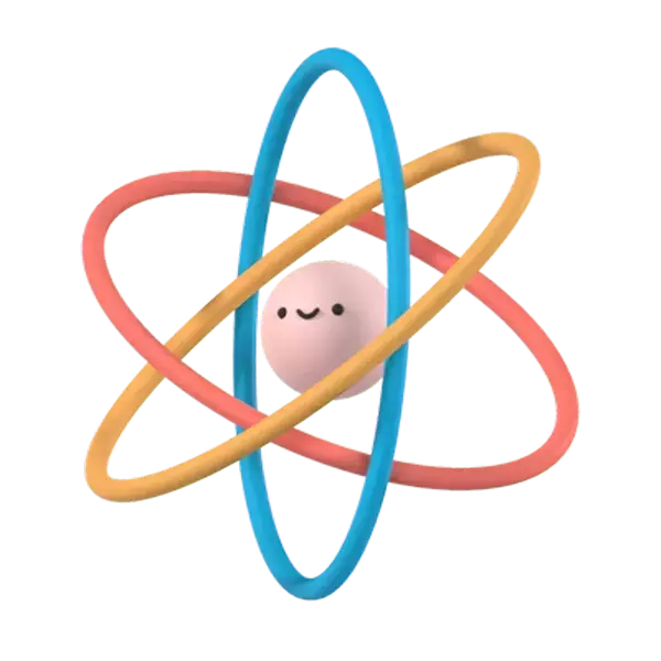 Atom 3D Graphic