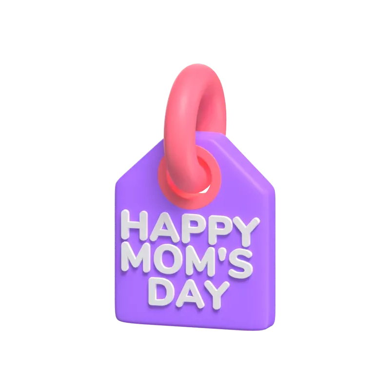 3D Happy Mom's Day タグ 3D Graphic