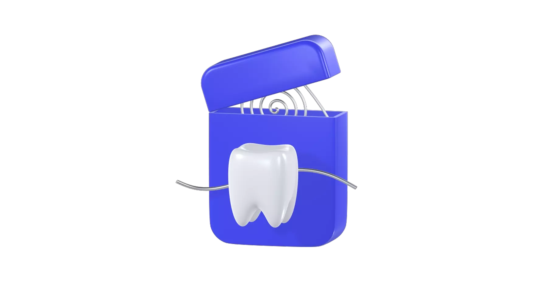 Dental Floss 3D Graphic