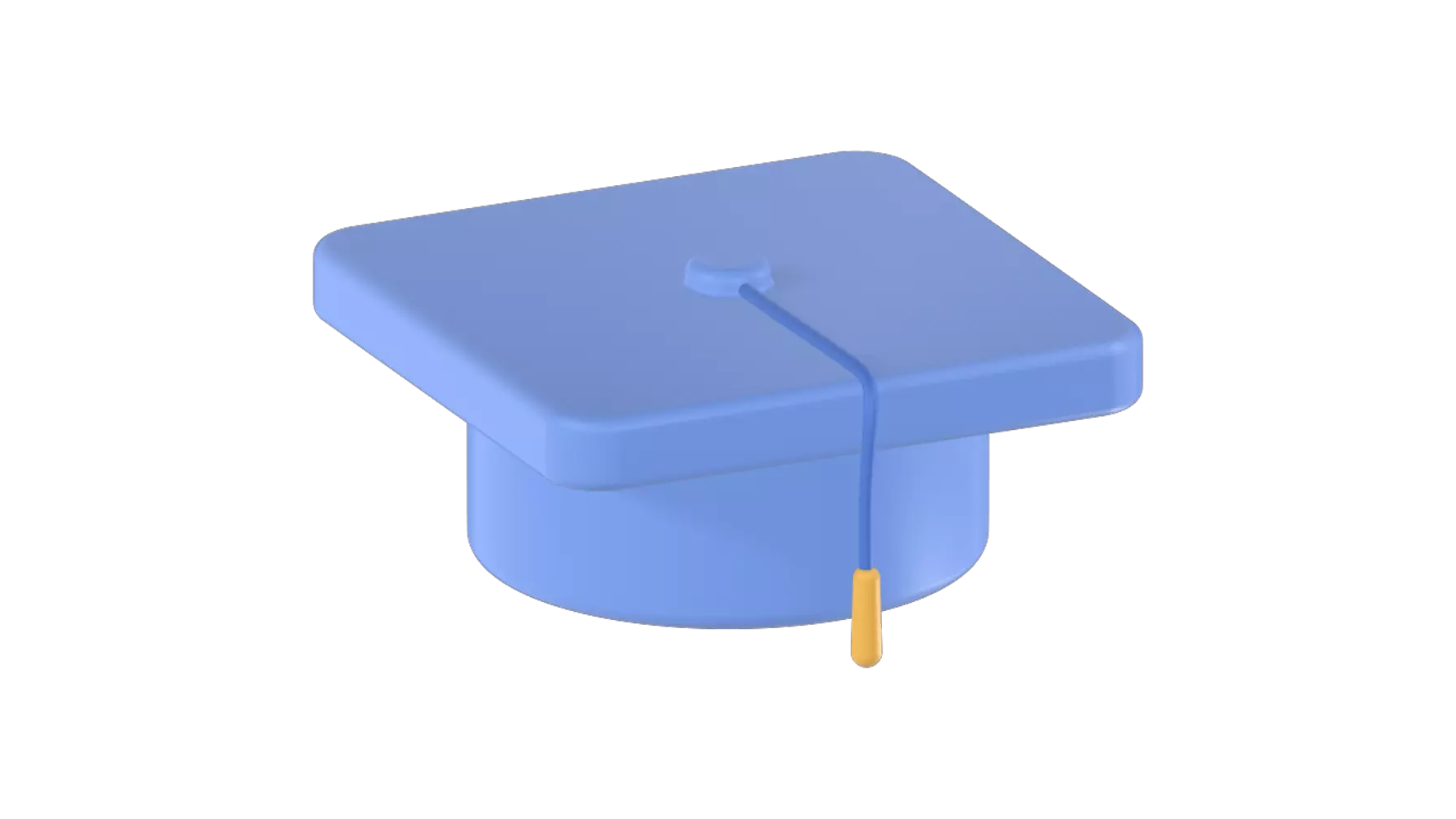 Graduate Cap 3D Graphic